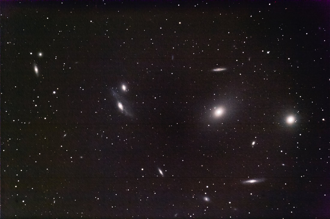 Markarian's Chain of galaxies in the Virgo Cluster